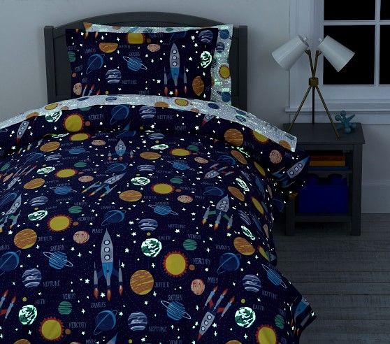 Solar System Glow in the Dark sheet